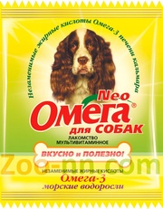 Омега Neo лакомство витаминизированное для собак, с морскими водоросля
