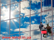 Висотна мийка і миття вікон, вітрин та фасадів Калуш, Івано-Франківськ