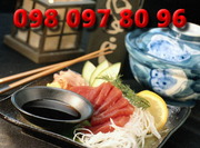 Водорослі, креветки, тунець, соуси, імбир, кокосова, кунжутна олія ітд